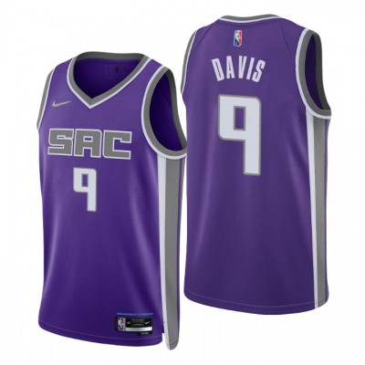 Nike Sacramento Kings #9 Terence Davis Purple Men's 2021-22 NBA 75th Anniversary Diamond Swingman Jersey - Icon Edition Men's
